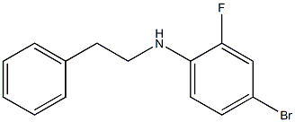 4-bromo-2-fluoro-N-(2-phenylethyl)aniline Struktur