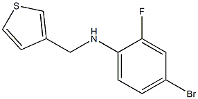 4-bromo-2-fluoro-N-(thiophen-3-ylmethyl)aniline Struktur