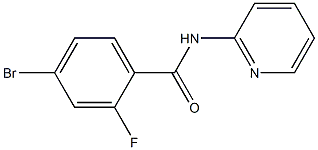 4-bromo-2-fluoro-N-pyridin-2-ylbenzamide Struktur