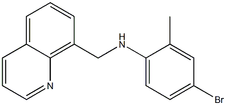 4-bromo-2-methyl-N-(quinolin-8-ylmethyl)aniline Struktur