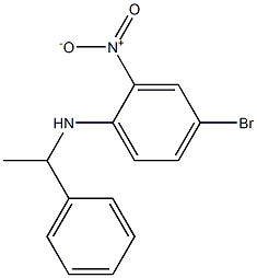 4-bromo-2-nitro-N-(1-phenylethyl)aniline Struktur