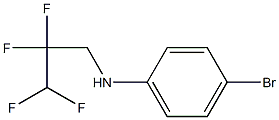 4-bromo-N-(2,2,3,3-tetrafluoropropyl)aniline Struktur