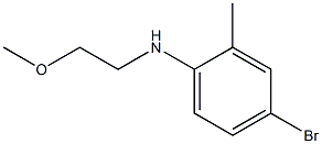 4-bromo-N-(2-methoxyethyl)-2-methylaniline Struktur