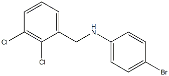 4-bromo-N-[(2,3-dichlorophenyl)methyl]aniline Struktur