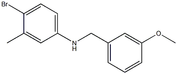 4-bromo-N-[(3-methoxyphenyl)methyl]-3-methylaniline Struktur