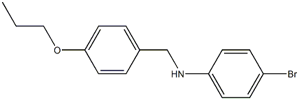 4-bromo-N-[(4-propoxyphenyl)methyl]aniline Struktur