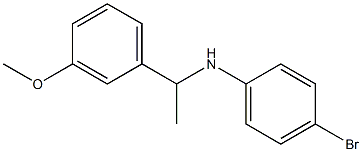 4-bromo-N-[1-(3-methoxyphenyl)ethyl]aniline Struktur