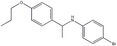 4-bromo-N-[1-(4-propoxyphenyl)ethyl]aniline Struktur