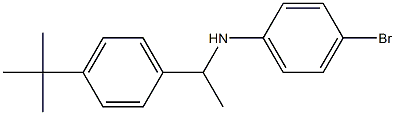 4-bromo-N-[1-(4-tert-butylphenyl)ethyl]aniline Struktur