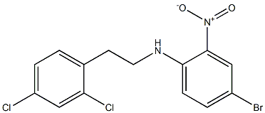 4-bromo-N-[2-(2,4-dichlorophenyl)ethyl]-2-nitroaniline Struktur