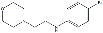 4-bromo-N-[2-(morpholin-4-yl)ethyl]aniline Struktur