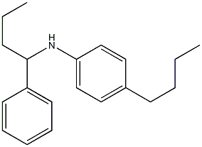 4-butyl-N-(1-phenylbutyl)aniline Struktur