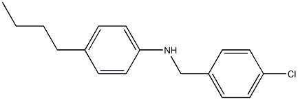 4-butyl-N-[(4-chlorophenyl)methyl]aniline Struktur