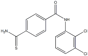 4-carbamothioyl-N-(2,3-dichlorophenyl)benzamide Struktur