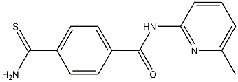 4-carbamothioyl-N-(6-methylpyridin-2-yl)benzamide Struktur