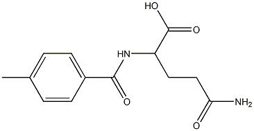 4-carbamoyl-2-[(4-methylphenyl)formamido]butanoic acid Struktur