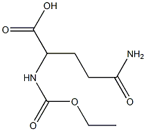 4-carbamoyl-2-[(ethoxycarbonyl)amino]butanoic acid Struktur