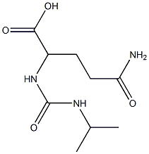 4-carbamoyl-2-[(propan-2-ylcarbamoyl)amino]butanoic acid Struktur