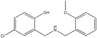 4-chloro-2-({[(2-methoxyphenyl)methyl]amino}methyl)phenol Struktur