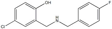 4-chloro-2-({[(4-fluorophenyl)methyl]amino}methyl)phenol Struktur