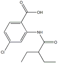 4-chloro-2-(2-ethylbutanamido)benzoic acid Struktur