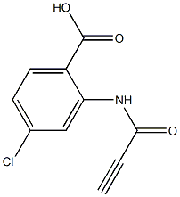 4-chloro-2-(propioloylamino)benzoic acid Struktur