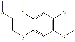 4-chloro-2,5-dimethoxy-N-(2-methoxyethyl)aniline Struktur