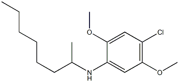 4-chloro-2,5-dimethoxy-N-(octan-2-yl)aniline Struktur