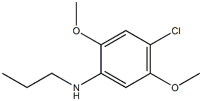 4-chloro-2,5-dimethoxy-N-propylaniline Struktur