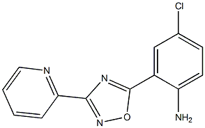 4-chloro-2-[3-(pyridin-2-yl)-1,2,4-oxadiazol-5-yl]aniline Struktur