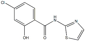 4-chloro-2-hydroxy-N-(1,3-thiazol-2-yl)benzamide Struktur