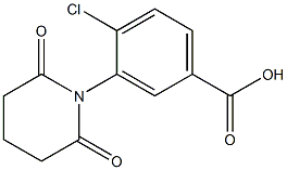 4-chloro-3-(2,6-dioxopiperidin-1-yl)benzoic acid Struktur