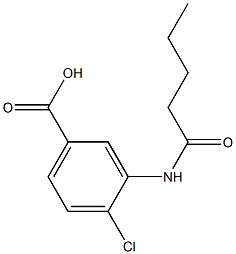 4-chloro-3-(pentanoylamino)benzoic acid Struktur