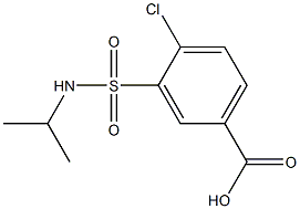 4-chloro-3-(propan-2-ylsulfamoyl)benzoic acid Struktur