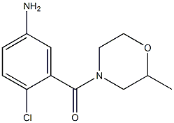 4-chloro-3-[(2-methylmorpholin-4-yl)carbonyl]aniline Struktur