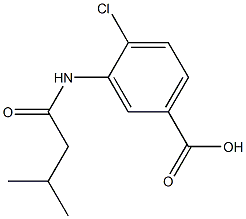 4-chloro-3-[(3-methylbutanoyl)amino]benzoic acid Struktur