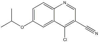 4-chloro-6-(propan-2-yloxy)quinoline-3-carbonitrile Struktur