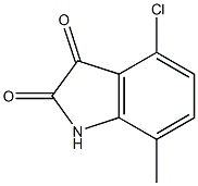 4-chloro-7-methyl-1H-indole-2,3-dione Struktur