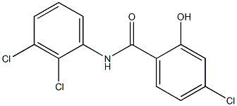 4-chloro-N-(2,3-dichlorophenyl)-2-hydroxybenzamide Struktur