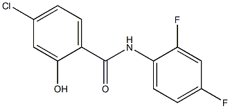 4-chloro-N-(2,4-difluorophenyl)-2-hydroxybenzamide Struktur