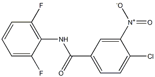 4-chloro-N-(2,6-difluorophenyl)-3-nitrobenzamide Struktur