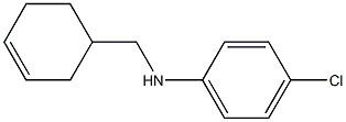 4-chloro-N-(cyclohex-3-en-1-ylmethyl)aniline Struktur