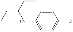 4-chloro-N-(pentan-3-yl)aniline Struktur