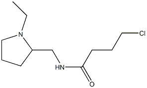 4-chloro-N-[(1-ethylpyrrolidin-2-yl)methyl]butanamide Struktur