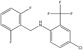 4-chloro-N-[(2,6-difluorophenyl)methyl]-2-(trifluoromethyl)aniline Struktur