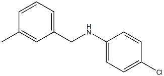 4-chloro-N-[(3-methylphenyl)methyl]aniline Struktur