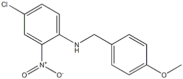 4-chloro-N-[(4-methoxyphenyl)methyl]-2-nitroaniline Struktur