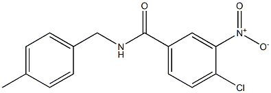 4-chloro-N-[(4-methylphenyl)methyl]-3-nitrobenzamide Struktur