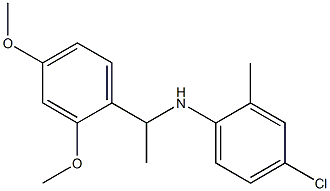 4-chloro-N-[1-(2,4-dimethoxyphenyl)ethyl]-2-methylaniline Struktur