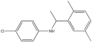 4-chloro-N-[1-(2,5-dimethylphenyl)ethyl]aniline Struktur